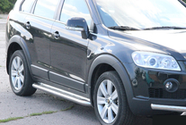 Бокові пороги Premium (2 шт., нерж.) фото 5