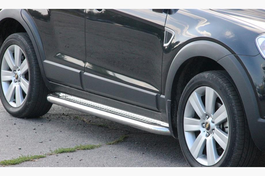 Бокові пороги Premium (2 шт., нерж.) Image