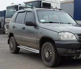Chevrolet Niva 1998-2020 рр. Бокові пороги Premium (2 шт., нерж) фото 1