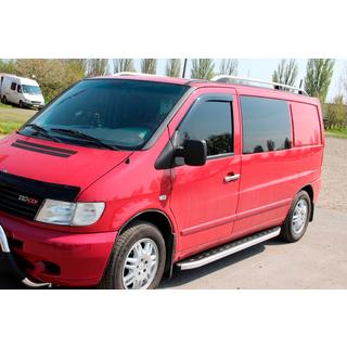 Бокові пороги Fullmond (2 шт., алюм.) Mercedes Vito W638 1996-2003 рр. фото 4