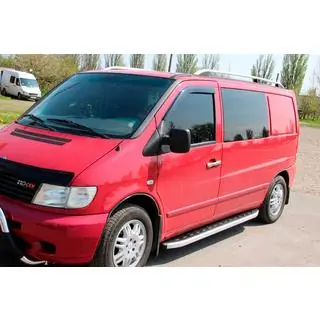 Бокові пороги Fullmond (2 шт., алюм.) Mercedes Vito W638 1996-2003 рр. фото 4
