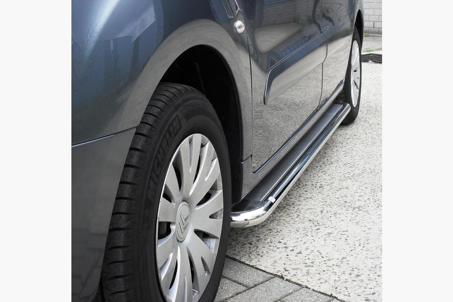Citroen Berlingo 1996-2008 рр. Бокові пороги Premium (2 шт., нерж.) Image