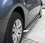 Citroen Berlingo 2008-2018 рр. Бокові пороги Premium (2 шт., нерж.) фото 1