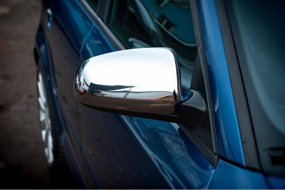 Audi A4 B7 2004-2008 рр. Накладки на дзеркала (2 шт., Нерж.) Image