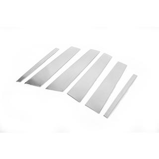 Молдинги дверних стійок (нерж.) 6 шт. BMW X1 E84 2009-2015 рр. фото 3