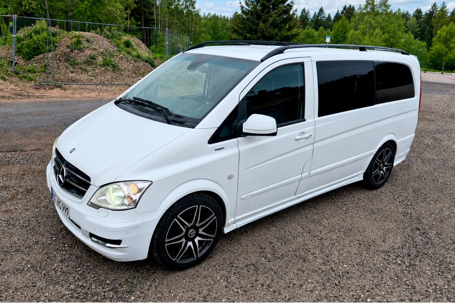 Mercedes Vito W639 2004-2014 рр. Рейлінги чорні CAN Оригінальний дизайн (метал. ніжки) Фото 2