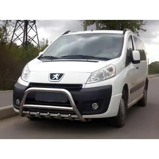 Кенгурятник WT003 (нерж.) Citroen Jumpy 2007-2017 рр. фото 1