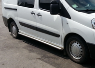 Citroen Jumpy 2007-2017 рр. Бічні труби (2 шт., нерж) Ø60, коротка база фото 2