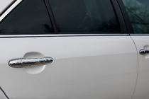 Toyota Camry 2006-2011 рр. Накладки на ручки (4 шт, нерж) фото 2
