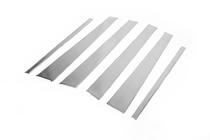 Mercedes ML W163 1997-2005 рр. Молдинги дверних стійок (6 шт, нерж.) фото 3