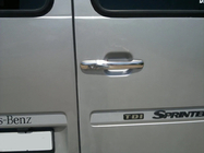 Volkswagen LT 1995-2006 рр. Накладки на ручки (4 шт, нерж) Carmos - Турецька сталь фото 7