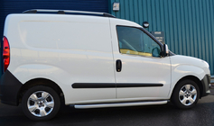 Opel Combo 2012-2018 рр. Окантовка стекол (нерж.) фото 5