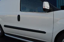 Opel Combo 2012-2018 рр. Окантовка стекол (нерж.) фото 3