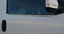 Opel Combo 2012-2018 рр. Окантовка стекол (нерж.) фото 6