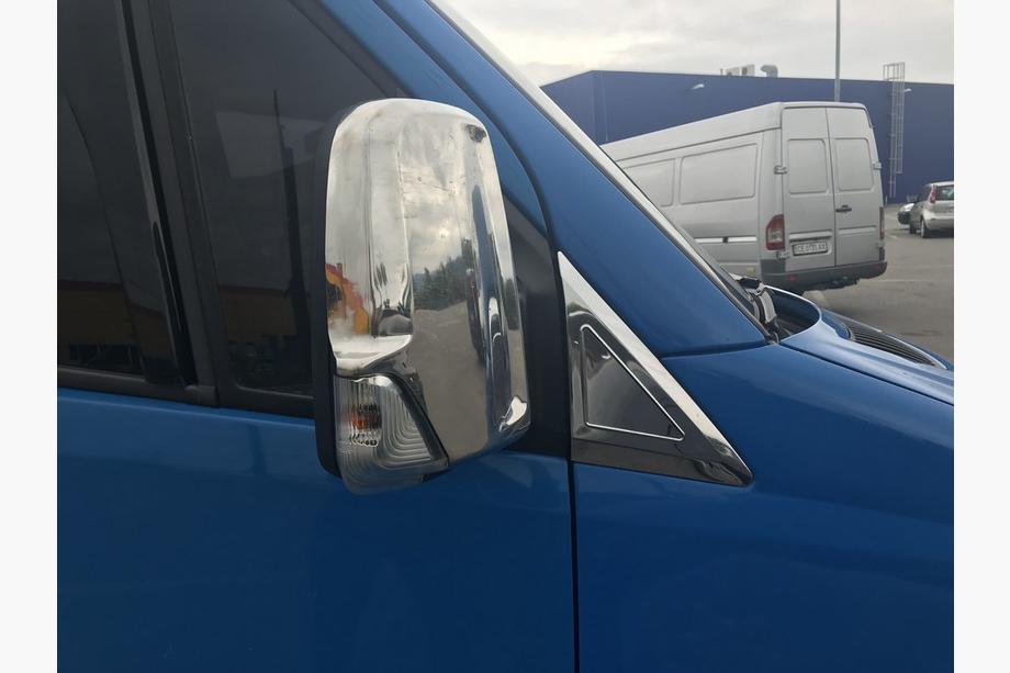 Mercedes Sprinter W906 2006-2018 рр. Накладка біля дзеркал (2 шт., нерж) Фото 3