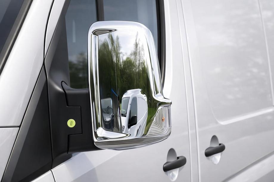 Volkswagen Crafter 2006-2016 рр. Накладки на дзеркала (2 шт) Хром пластик Фото 11