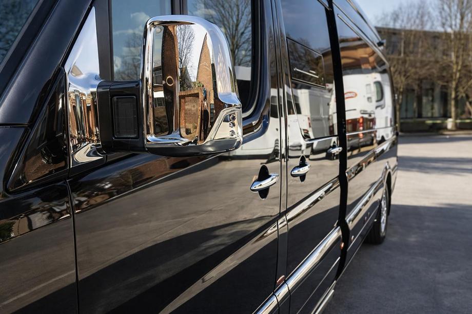 Volkswagen Crafter 2006-2016 рр. Накладки на дзеркала (2 шт) Хром пластик Фото 1