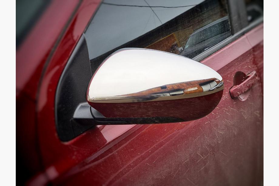 Nissan Qashqai 2010-2014 рр. Накладки на дзеркала (2 шт., нерж) Carmos - Турецька сталь Фото 3