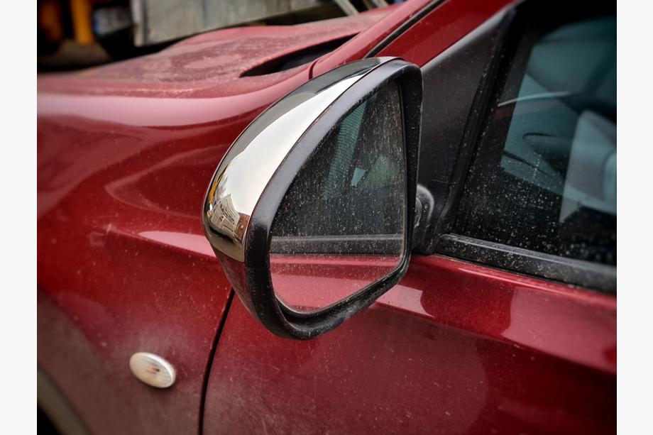 Nissan Qashqai 2010-2014 рр. Накладки на дзеркала (2 шт., нерж) Carmos - Турецька сталь Фото 4