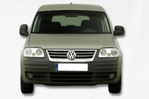 Volkswagen Caddy 2004-2010 рр. Накладка на решітку (нерж) OmsaLine - Італійська нержавійка фото 3