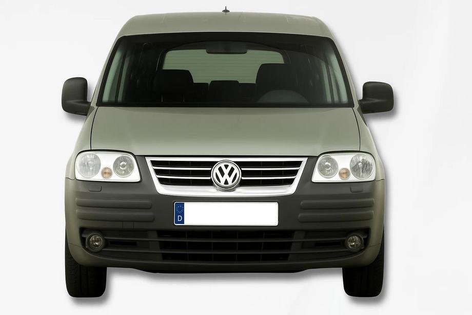 Volkswagen Caddy 2004-2010 рр. Накладка на решітку (нерж) Carmos - Турецька сталь Фото 3