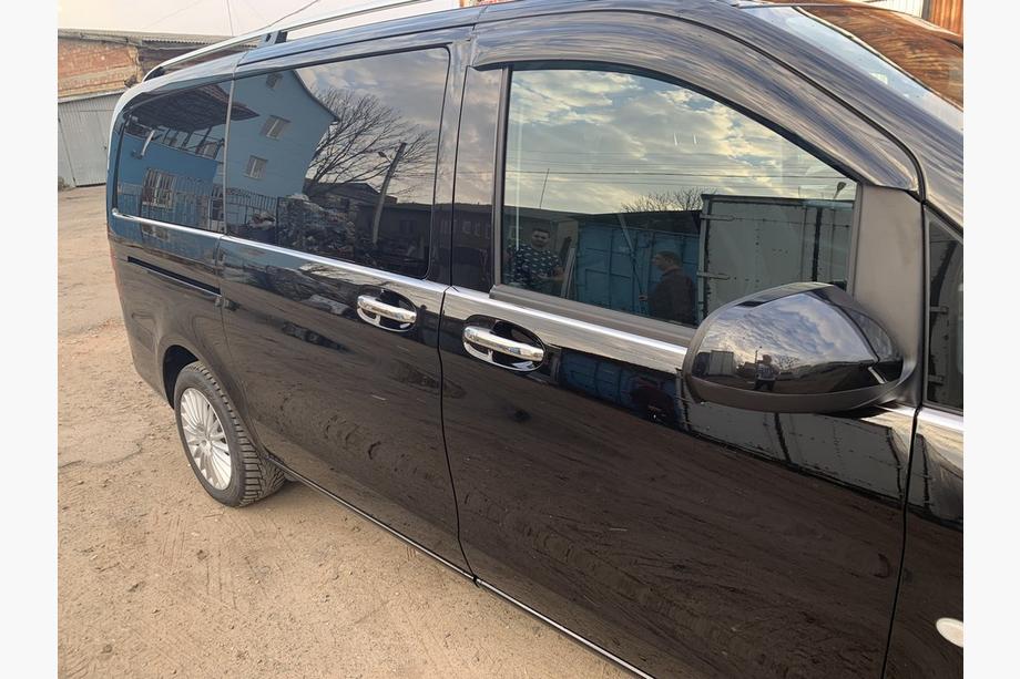 Mercedes Vito/V-class W447 2014- рр. Накладки на ручки (4 шт., нерж.) З чіпом, Carmos - Турецька сталь Фото 6