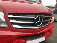 Mercedes Sprinter W906 2006-2018 рр. Накладки на решітку (2013↗, нерж.) OmsaLine - Італійська нержавійка фото 6