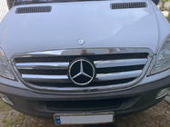Mercedes Sprinter W906 2006-2018 рр. Обведення решітки (2006-2013, нерж) OmsaLine - Італійська нержавійка фото 1