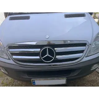 Обведення решітки (2006-2013, нерж) Mercedes Sprinter W906 2006-2018 рр. фото 1