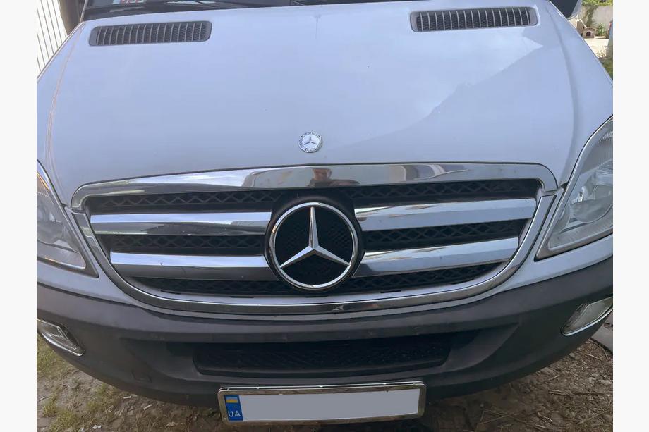 Mercedes Sprinter W906 2006-2018 рр. Обведення решітки (2006-2013, нерж) OmsaLine - Італійська нержавійка Image