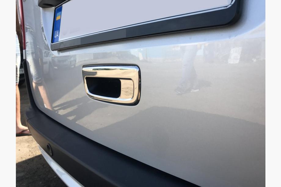 Mercedes Citan 2013-2021 рр. Накладка на задню ручку (нерж.) Carmos - Турецька сталь Фото 2