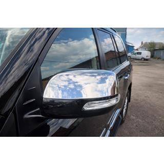 Накладки на дзеркала 2012↗ (2 шт., нерж) Toyota Land Cruiser 200 2007-2021 рр. фото 1