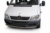 Mercedes Sprinter W901/902/903/904/905 1995-2006 рр. Передній ус ST008 (нерж.) фото 1
