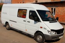 Mercedes Sprinter W901/902/903/904/905 1995-2006 рр. Бічні труби (2 шт., нерж.) фото 5
