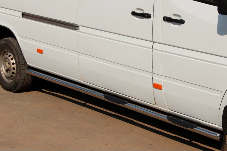 Volkswagen LT 1995-2006 рр. Бічні труби (2 шт., нерж.) Image