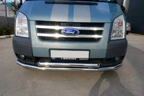Ford Transit 2000-2014 рр. Передній вус ST014 (2006-2014, нерж.) фото 2