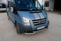 Ford Transit 2000-2014 рр. Передній вус ST014 (2006-2014, нерж.) фото 3