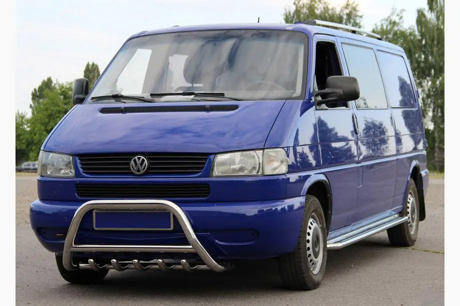 Volkswagen T4 Caravelle/Multivan 1990-2003 рр. Кенгурятник WT003 60мм (нерж) 60мм, без напису