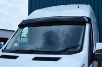 Ford Transit 2014- рр. Козирьок на лобове скло (чорний глянець, 5мм) фото 4