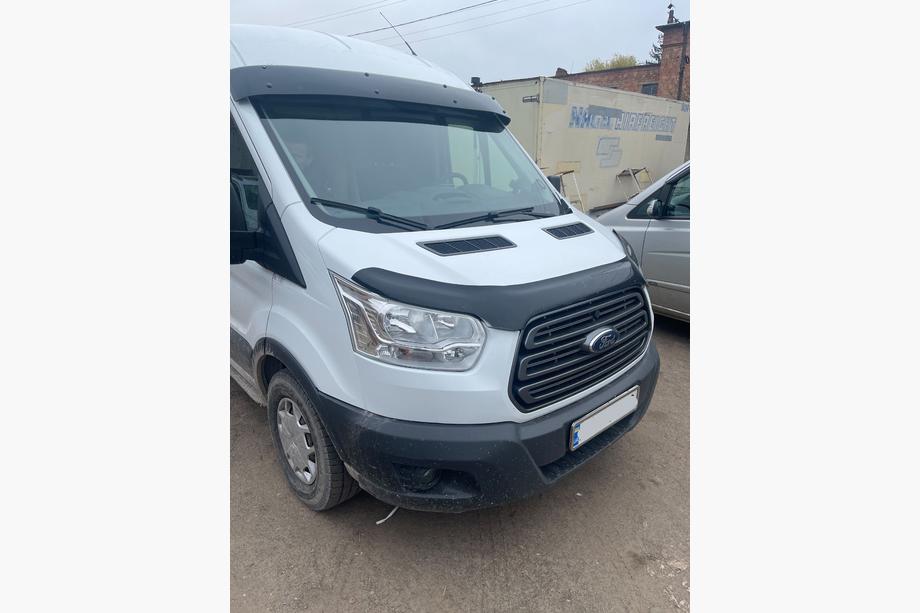 Ford Transit 2014- рр. Козирьок на лобове скло (чорний глянець, 5мм) Фото 18