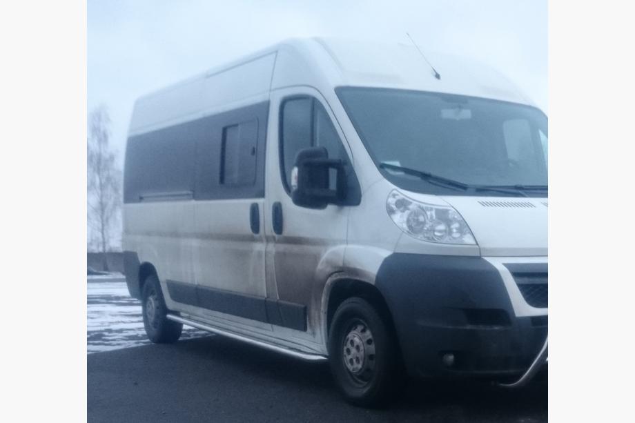 Citroen Jumper 2007-2025 рр. Бокові пороги Premium (2 шт., нерж.) Довга база, Ø60 Фото 2