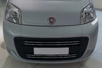 Citroen Nemo 2007-2017 рр. Накладка на решітку радіатора (4 част., нерж.) OmsaLine - Італійська нержавійка фото 1
