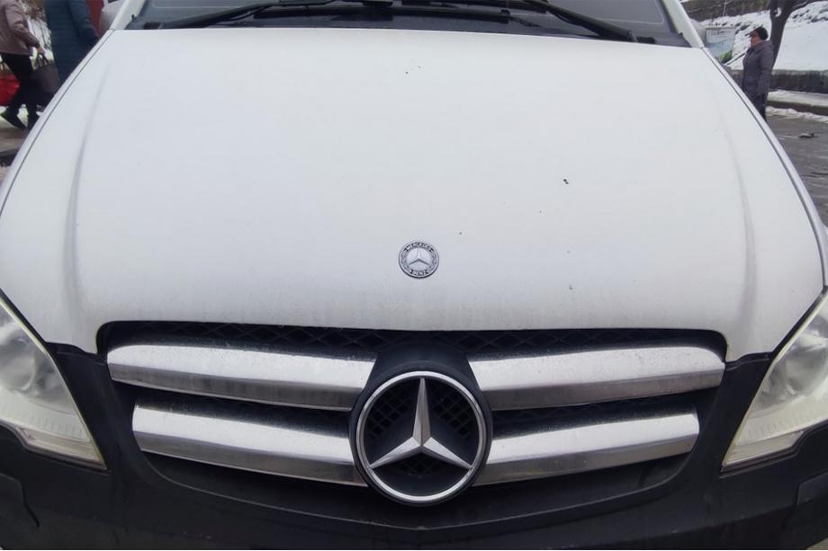 Mercedes Vito W639 2004-2014 рр. Накладки на решітку 2010-2015 (нерж) Фото 3