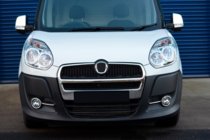 Fiat Doblo II 2010-2022 рр. Окантовка протитуманок зі смужками (2010-2015, 4 шт., нерж.) Carmos - Турецька сталь фото 5
