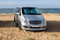 Mercedes Vito W639 2004-2014 рр. Накладка на бампер BRB V1 (під фарбування) 2004-2010 рік фото 1