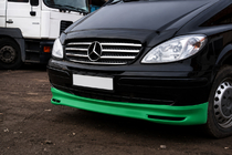 Mercedes Vito W639 2004-2014 рр. Накладка на бампер BRB V1 (під фарбування) 2004-2010 рік фото 5