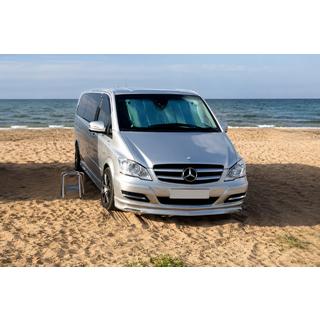 Накладка на бампер BRB V1 (під фарбування) Mercedes Vito W639 2004-2014 рр. фото 1