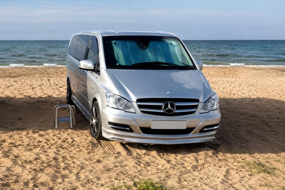 Mercedes Vito W639 2004-2014 рр. Накладка на бампер BRB V1 (під фарбування) 2004-2010 рік Image