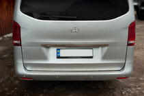 Mercedes Vito/V-class W447 2014- рр. Накладка на задній бампер OmsaLine (нерж) фото 3