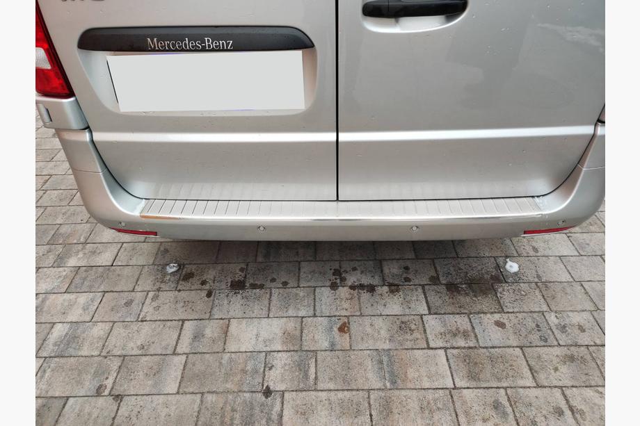 Mercedes Vito/V-class W447 2014- рр. Накладка на задній бампер OmsaLine (нерж) Глянцева Фото 12